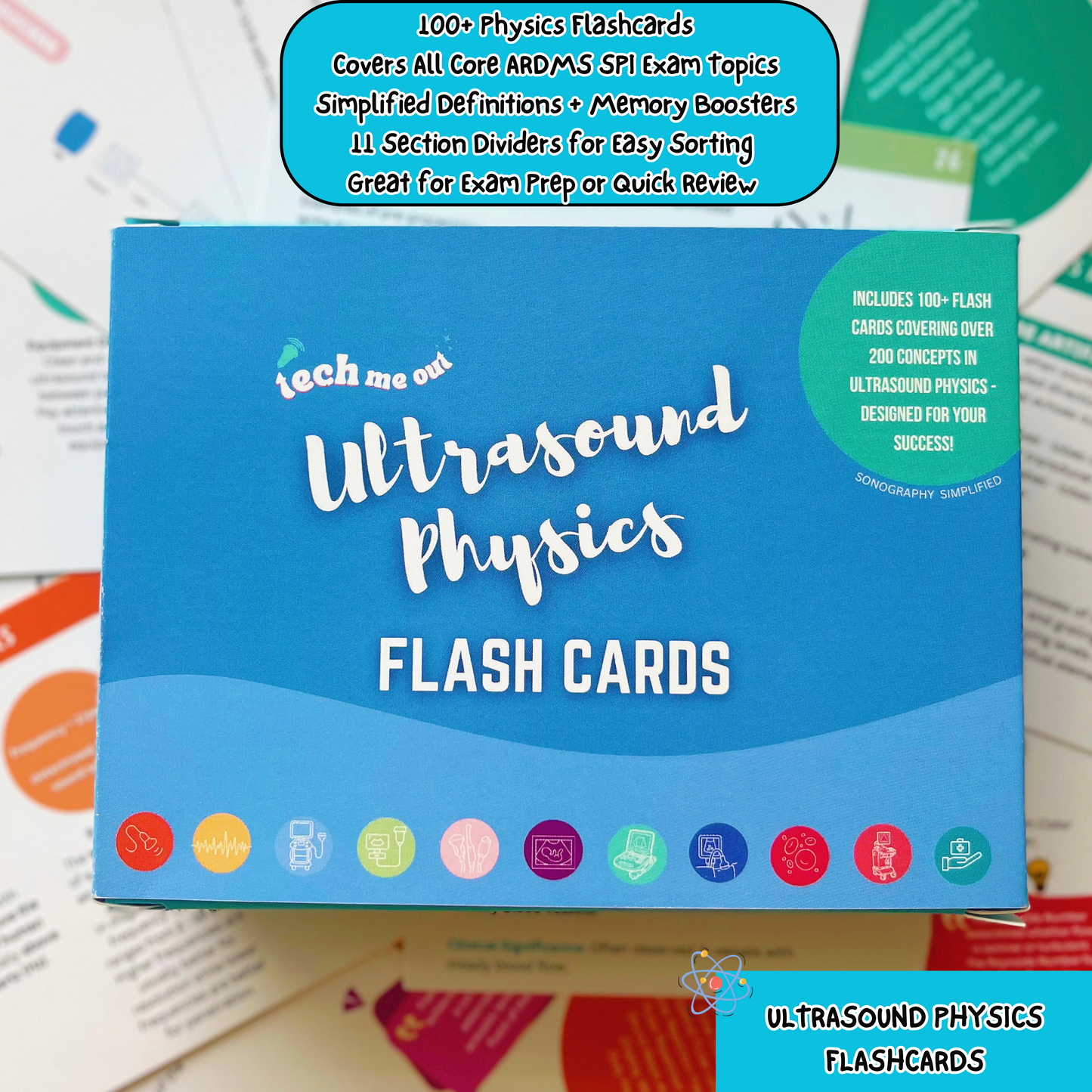 Bundle and Save: Hard Copy Ultrasound Physics & OB/GYN Flashcards
