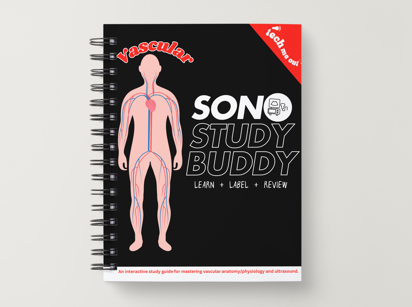 Sono Study Buddy Physical Book: Vascular Edition