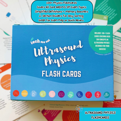Bundle and Save: Hard Copy Ultrasound Physics & OB/GYN Flashcards