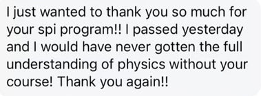 Original student feedback excerpt: A pass built on understanding.