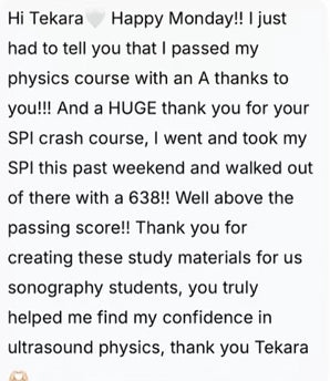 Original student feedback excerpt: An A in physics. A 638 on the SPI.